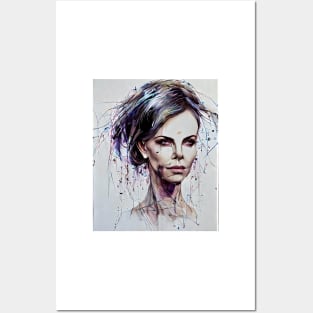 Painterly Charlize Posters and Art